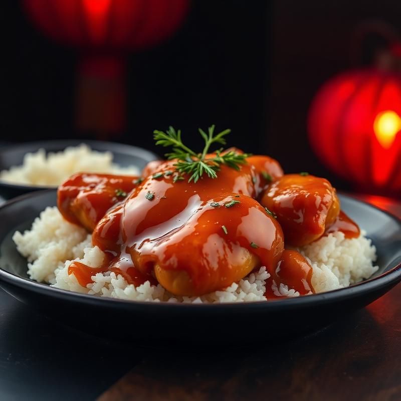 Honey Chicken with Rice